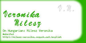 veronika milesz business card